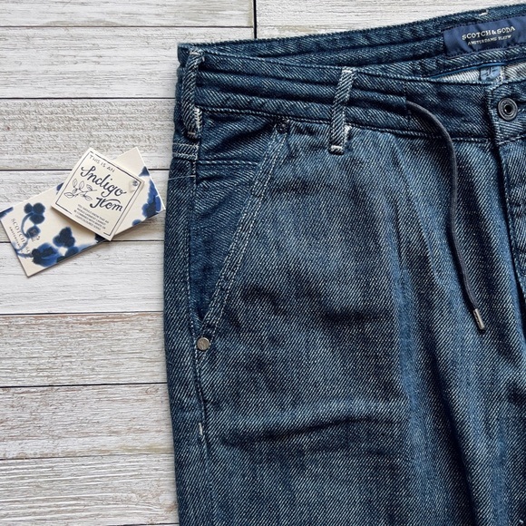 Scotch & Soda Indigo Dyed Pull On Jean Jogger - Picture 9 of 16